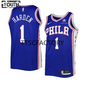 Dres Philadelphia 76ers James Harden 1 Nike 2022-2023 Icon Edition Royal Swingman - Dječji